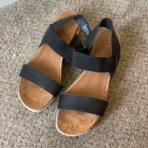 chunky Black Sandals